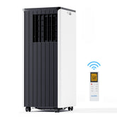 8,000 BTU Portable Air Conditioner, Black and White