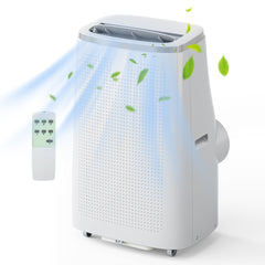 15,000 BTU Portable Air Conditioner, White with Dots