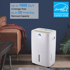 25-Pint Dehumidifier, White