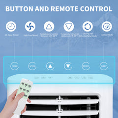 7,000 BTU Portable Air Conditioner, White