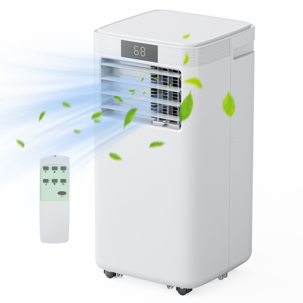 9,000 BTU Portable Air Conditioner, White