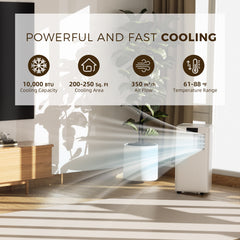 10,000 BTU Portable Air Conditioner, White