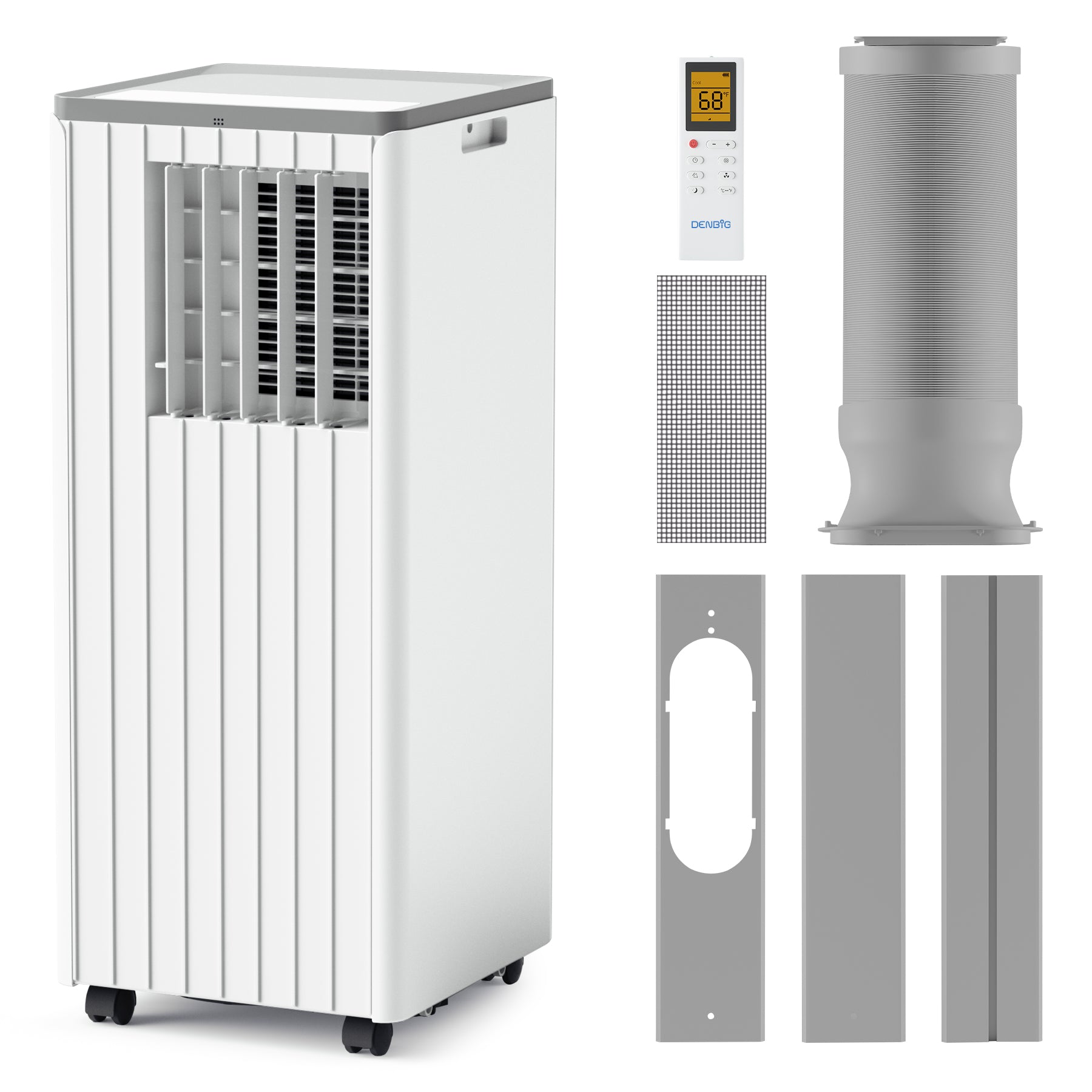 8,000 BTU Portable Air Conditioner, White