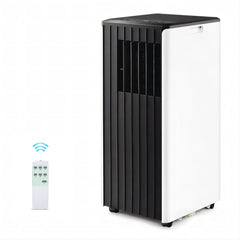 8,000 BTU Portable Air Conditioner, Black and White