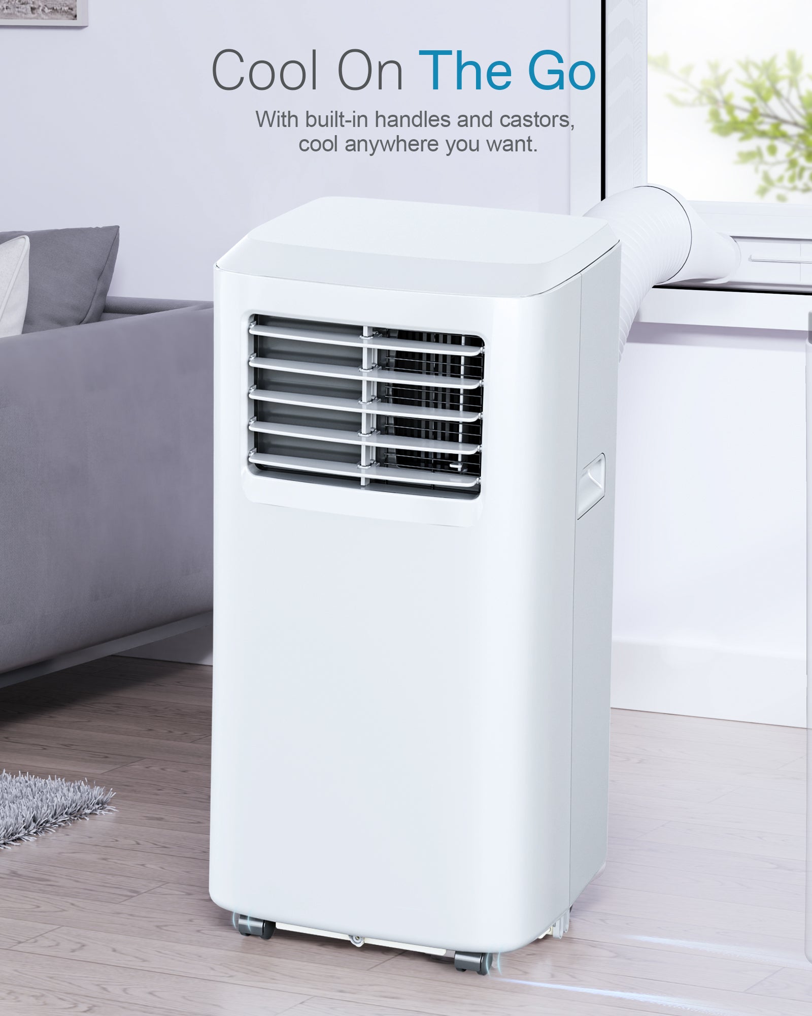 7,000 BTU Portable Air Conditioner, White