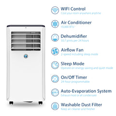 10,000 BTU WIFI Portable Air Conditioner | A016-10KR/B1